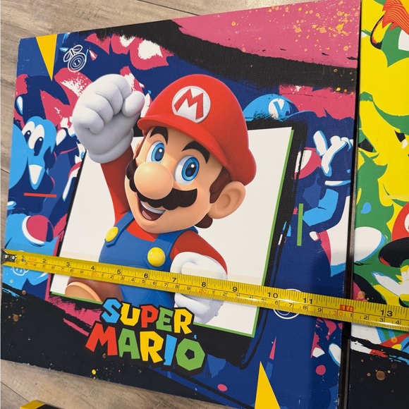 Super Mario Bros wall art  Set of 4 - Picture 7 of 8